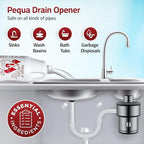 PEQUA INDUSTRIES 64 oz Pequa Heavy Duty Drain Opener - Powerful, Non-Acid, Fast-Acting Formula, Safe for All Pipes, Industrial strength Drain Cleaner for Sinks, Tubs, Septic Tanks (Pack of 4)