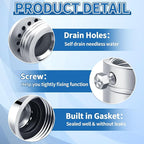 Boltigen Lead-Free Brass Self-Draining Vacuum Breaker 3/4'' GHT Female x 3/4'' GHT Male Hose Bib Anti Siphon Valve Backflow Preventer Adapter, for Outdoor Garden Faucet Spigot Repair Replacement