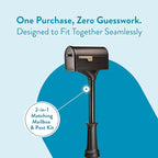 Architectural Mailboxes 7980RZ Roxbury Kit Mailbox, Rubbed Bronze