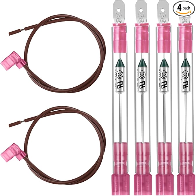 RV Water Heater Thermal Cutoff Kit - Replacement Parts Thermal Fuse - Compatible with Atwood 91447 93866 Models # GCH6-4E GCH6-6E G6A-7E G6A-8E GC6AA-9E GCH10A-2E G610-3E GH610-3E XT Series (4 Pcs)