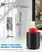 Pressure Balance Cartridge 40PHF-1 Fit for Shower Faucet, Shower Cartridge Replacemen (40mm)