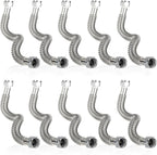 10-Pack GUOFIS Corrugated Flexible Stainless Steel Water Heater Connector,3/4" FIP x 3/4" FIP Hose for Water Heater/Water Softener(24-Inch)(HOSE040-10Pack)