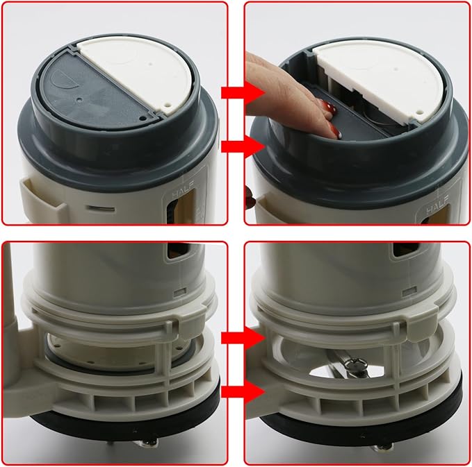 T Tulead 3-Inch Dual Flush Valve Toilet Flush Valve Repair Parts 275mm Height, for One-Piece Toilet