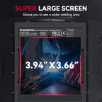 ARCCAPTAIN Welding Helmet Auto Darkening, 3.94"X3.66" Large Viewing Screen True Color Welding Hood with 4 Arc Sensor Solar Powered, Wide Shade 4-5/5-9/9-13 for ARC TIG MIG Welding Helmets for Men