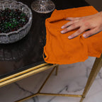 Avalon Towels Cotton Shop Rags – (Pack of 150) Size 12x14 Inches Cleaning Rags – Absorbent Shop Towels and Multipurpose Cleaning Towels for Automobiles, Industries, Garage and Homes (Orange)