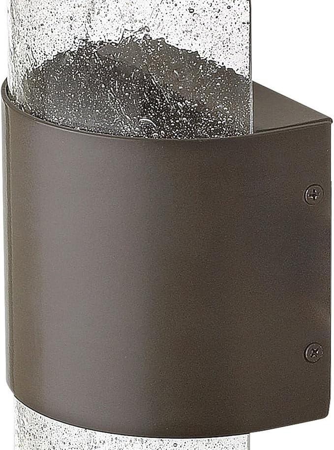 Hinkley Horizon Collection Contemporary Modern One Light 12W Integrated LED Large Outdoor Wall Mount, Buckeye Bronze