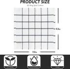 Nialnant Cotton Terry Dish Cloths,Super Soft Dish Towels for Kitchen,Absorbent Dish Rags for Cleaning,12x12 Inches,Black