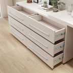 10 Pack 12.6 Inch(320mm) Hole Center Modern Matte White Cabinet Pull Handle Timeless Vanity Drawer Pull Handle Classic Cabinet Hardware for Kitchen Bathroom, Screws Included, M-White(12.6x10)