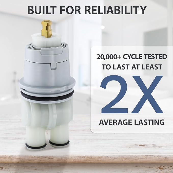 RP46074 Shower Cartridge Replacement for Delta 13/14 Series, Compatible with Delta MultiChoice Rough-in Valve and Single-Hanlde Trim Kit