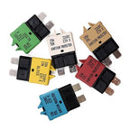 E39 Manual Low-Profile Resettable ATC/ATO Blade Fuse - 5A 10A 15A 20A 25A 30A for Car Trucks Marine Boat RV Solar and More 12V 24V (6PCS Mixed)