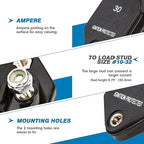 GLOSO Circuit Breaker Car Truck RV Automotive Marine Boat 51 Series T1 Auto Reset Mini Panel Mount #10-32 Threaded Stud w/Nylock 32Vdc (20A)