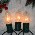 C9 Replacement Bulbs - 25 Pack Christmas Light Replacement Bulbs Waterproof, UL Certified for Indoor & Outdoor String Lights, E17 Base, 7 Watt