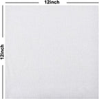 Tricol Clean Profesional Resuable Lint Free Microfiber Edgeless Cleaning Cloth 50PK Cleaning Rags,Absorbent Microfiber Wipes in Dispenser Box for Housekeeping, Car Cleaning (12 * 12 Inches) (white1)