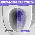 Toilet Bowl Cleaner Tablets, Automatic Toilet Bowl Cleaners, Long-Lasting Toilet Tabs Drop in Tank for Deodorizing & Descaling, Purple, 40 Packs