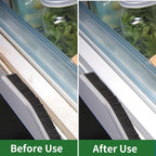 2 Pcs Crevice Cleaning Brush Hard Bristle Gap Brush Multifunctional for Bathroom Household Kitchen Tiles Window Crevice Cleaning Tool (Style 1)