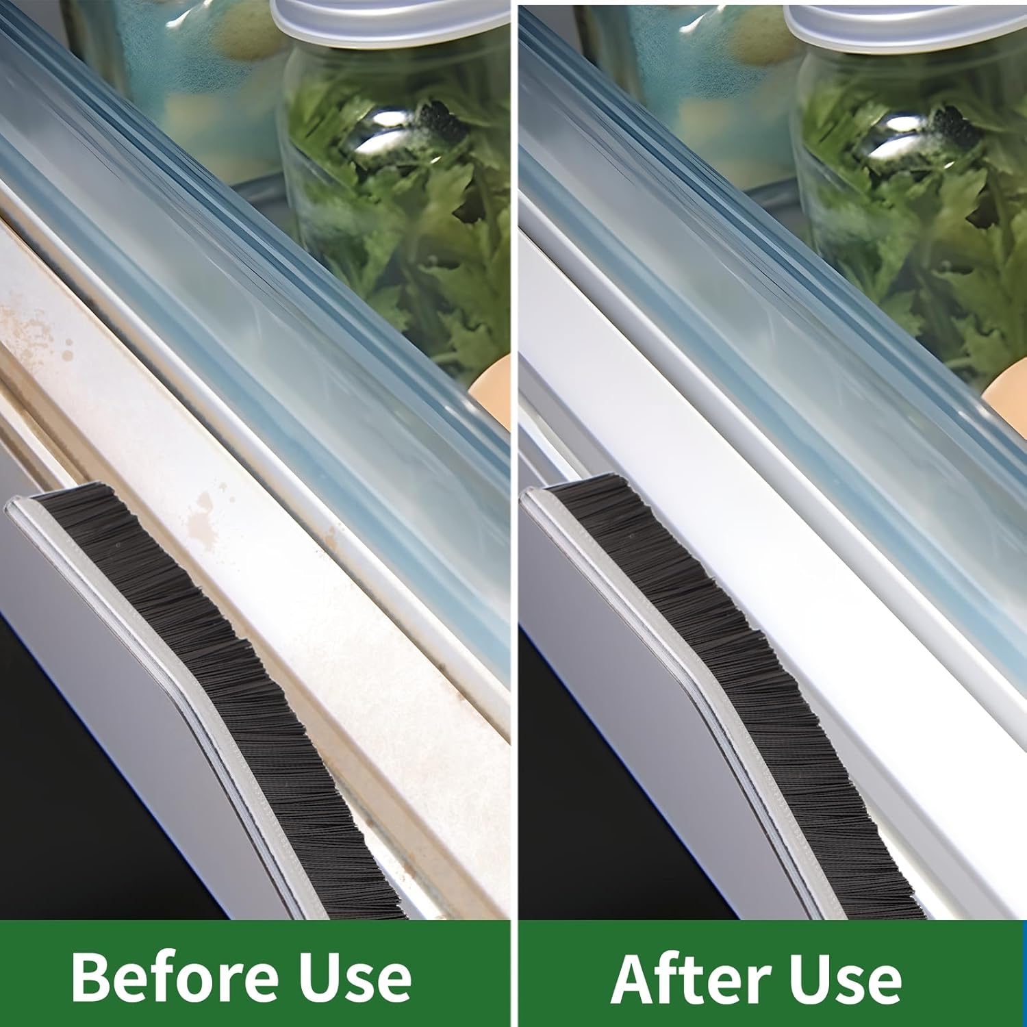 2 Pcs Crevice Cleaning Brush Hard Bristle Gap Brush Multifunctional for Bathroom Household Kitchen Tiles Window Crevice Cleaning Tool (Style 1)