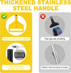 KeFanta 2 Pack Commercial Mop Heavy Duty Industrial Mops,60 inch Long Handle with Looped-End String Cotton Wet Mop Head Replacement for House,Kitchen,Laminate,Tile,Vinyl,Hardwood Floor Cleaning