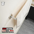 JQK Polished Towel Bar, Rounded Edges 26.41 Inch Towel Rack, 304 Stainless Steel Bathroom Wall Mount, Useable Length 24 Inch, TB250L24-CH