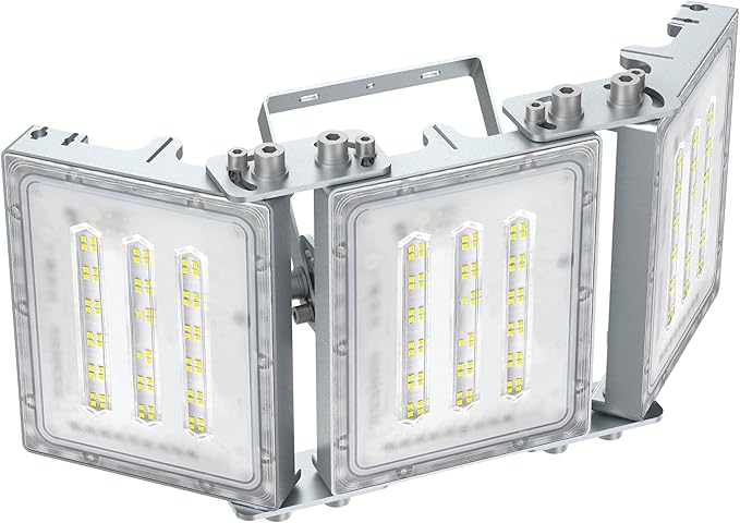 STASUN 150W LED Flood Light, Mini Series Outdoor Floodlight, 15000LM 6000K Daylight White, IP66 Waterproof, 3 Adjustable Heads, LED Exterior Flood Lights for Backyard, Driveway, Garage, Patio, Porch