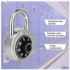 Combination Padlock 48 Pack, Fixed Dial Combination Padlock with Different Combinations, 2 in. Wide. Black Turntable, Lock for Gym & Locker, School, Toolbox, and More