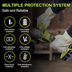 Replacement for Ryobi 18V Battery: 2 Pack 6.0Ah for Ryobi Lithium 18v Battery P108 P102 P107 P109 Cordless Power Tools Fits Craft Creator