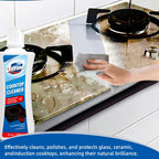 Glass Cooktop&Stove To Cleaner& Multi-Purpose Kitchen Cleaner-10 oz Professional Strength Formula Removes Burnt-On Food, Tough Stains - Scratch-Free, Safe for oven&Ceramic&Induction Stoves