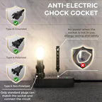 Outdoor Power Strip Weatherproof, Transparent IPX6 Waterproof Surge Protector with 3 Wide Outlets, 1625W/13A, 5FT Extension Cord, Wall Mountable for Indoor Outdoor, UL FCC Listed