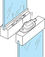 Prime-Line F 2588 Sash Lock, 2-1/16 In. Hole Centers, Fits Single and Double Hung vinyl Windows, Diecast, White, (Single Pack)