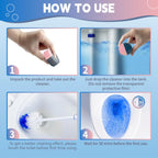 Toilet Bowl Cleaner Tablets, Automatic Toilet Bowl Cleaners, Long-Lasting Toilet Tabs Drop in Tank for Deodorizing & Descaling, Blue & Pink, 20 Packs