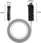 Drain Brush Pipe Cleaning Brush Slim Drain Hole Cleaning Tool Hose Flexible Feeding Tube Cleaning Brush Black Color