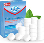 KIISIISO Toilet Bowl Cleaners 26 PACK, Automatic Toilet Bowl Cleaner Tablets for Deodorizing & Descaling, Long-Lasting Cleaning Tablets for Toilet Tank Against Tough Stains
