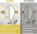 Wall Sconces Set of Two, Hardwired Brushed Gold Bathroom Sconces Wall Lighting with Clear Glass, Modern Sconces Wall Decor Set of 2 Bathroom Light fixtures for Mirror Hallway (Bulbs Not Included)