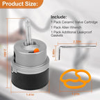 RP50587 Faucet Cartridge Replacement for Delta Single Handle Kitchen and Lavatory Valve Faucets, Faucet Cartridge Features Universal Faucet Diamond Seal Technology - Faucet Repair Kit with Wrench
