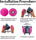 10PCS(5Pack) 2097 Filters for Respirator,2097 Particulate Filter Installed on Filter Retainer Replacement for 6000 6200 6800 7000 FF-4 Against Dust Sanding Woodworking Welding Painting,Pink