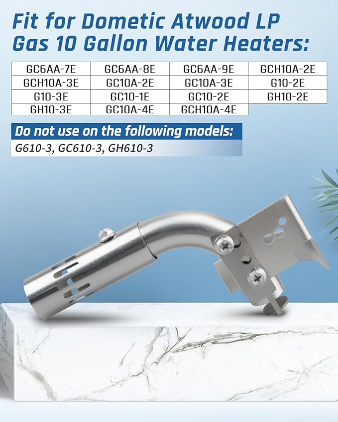 96206 Water Heater Main Burner Fit for Dometic Atwood LP Gas 10 Gallon Water Heaters