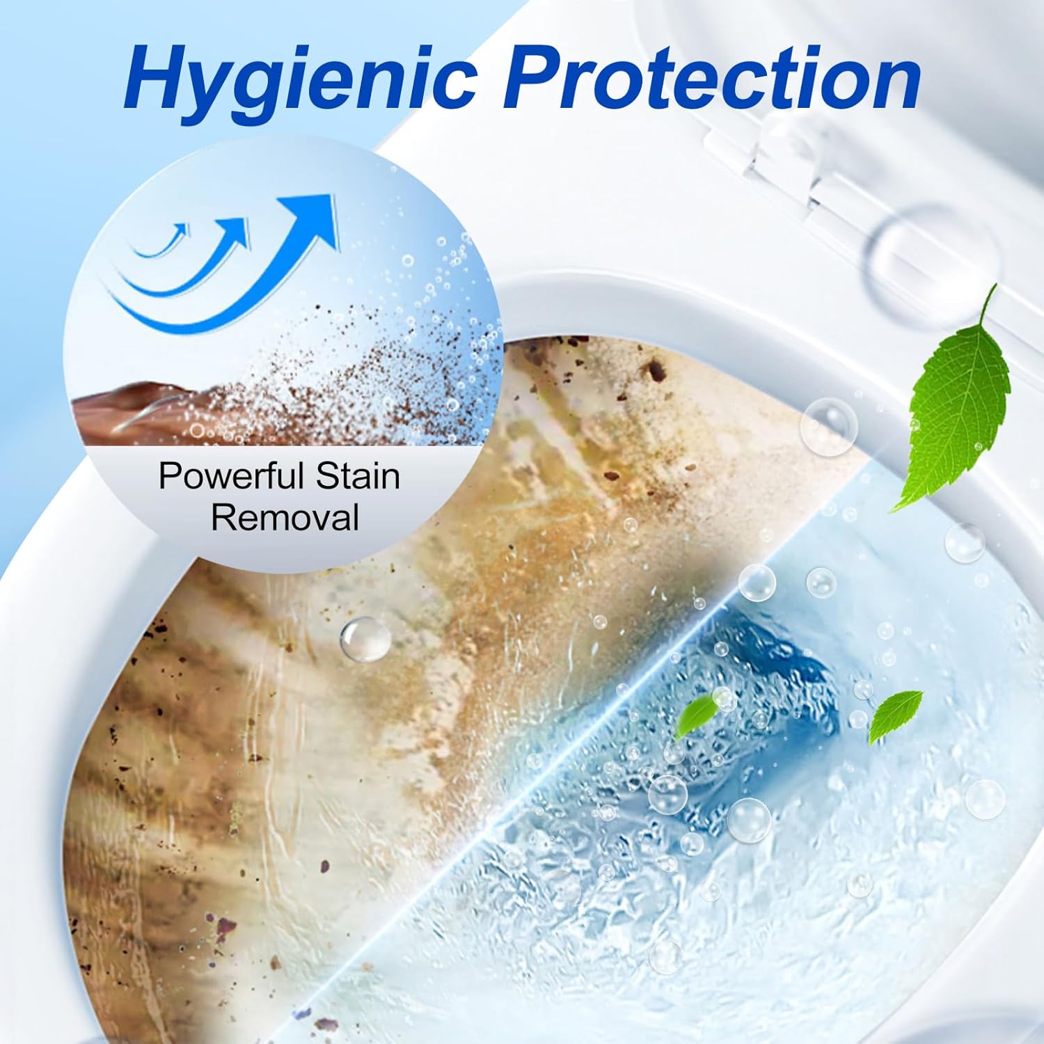 Automatic Toilet Bowl Cleaner Tablets,Bleach Descale&Deodorize-Tank Drop-In Tablets for Stain & Limescale Removal, Fresh Scent, Septic-Safe, Compatible with effective to use Works with Toilets -praise