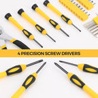 WGGE 39-Piece Home Tool Set/Hand Tool Set – Durable Household Hand Tool Kit with Hammer, Screwdrivers, Pliers, Wrench, Hex Keys & More – Compact Storage Case for Home Repairs, DIY & Maintenance