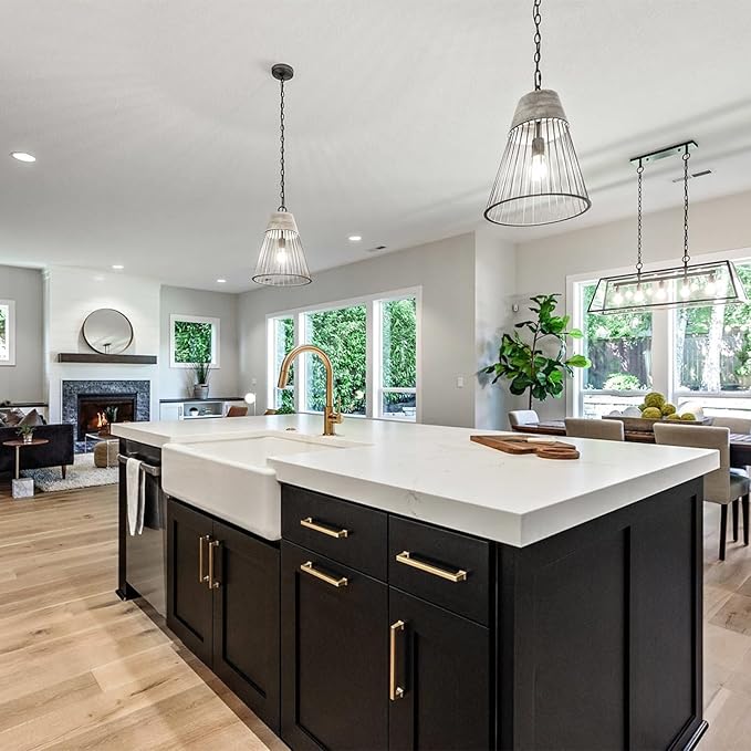 Vintage LED Edison Bulbs, 6W, Equivalent 60W, High Brightness Daylight 5000K, ST58 Antique LED Filament Bulbs with 90+ CRI, E26 Medium Base, Dimmable, Clear Glass, Pack of 6