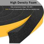 Weather Stripping Door Seal Strip, Strong Adhesive, Lightproof, Noise-Reduction, Weatherproof Foam Tape Insulation for Sliding Door, Front Door Frame, Windows (1/2 in x 1/4 in x 26Ft)