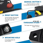 GLOSO Circuit Breaker 60 A E69 for Marine Truck Boat RV Automotive Mid Range Mini T3 Manual Reset Switchable Compact Medium IP66 (60 A)