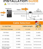 [6 Pack] CLOUDY BAY 9W LED Landscape Well Lights,2700K/3000K/3500K/4000K/5000K Selectable,Low Voltage 12V/24V Ground Lighting,Waterproof Outdoor In Ground Lights for Uplights,Transformer Excluded
