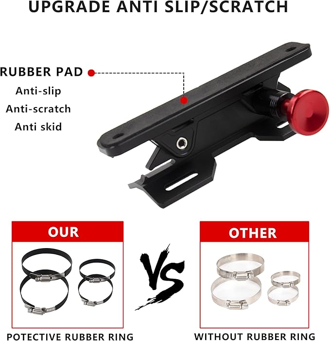 Quick Release Fire Extinguisher Mount - Aluminum Adjustable UTV Roll Bar Fire Extinguisher Holder Mounting Bracket for Jeep Wrangler TJ JK JL JKU Polaris RZR Ranger Can-Am X3 Universal