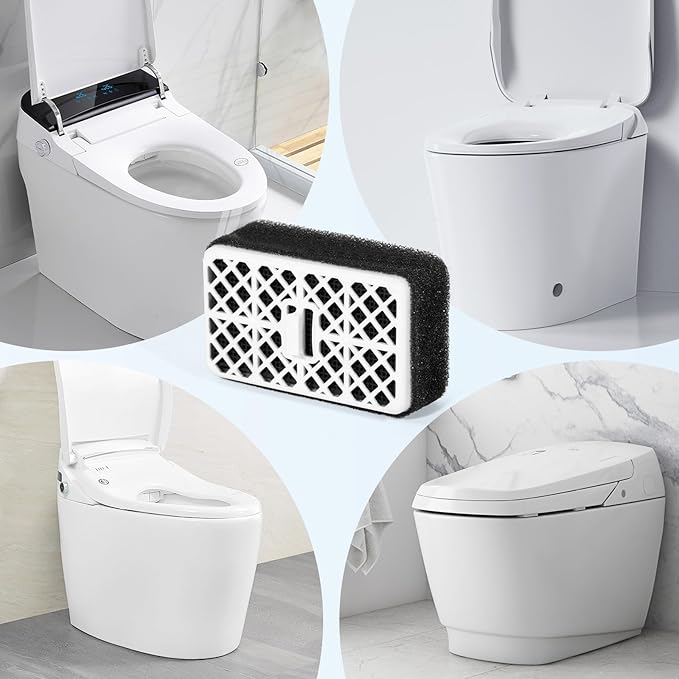 Toilet Deodorizer Filter Replacement for Toto THU6474-01/THU6474#01 THU6072,2 Pack Bathroom Toilet Air Filter Carbon Deodorizing Cartridge Parts Compatible with Washlets S550E C5 C2 SW3074 SW3054T40