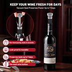 Secura Rechargeable Electric Wine Opener Set, 4-in-1 Wine Set with Electric Corkscrew Wine Opener, Electric Wine Aerator & Dispenser, Foil Cutter, Vacuum Wine Stopper for Wine Lovers, Silver