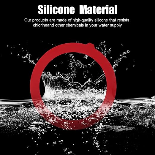 Flush Valve Seal for Kohler, Compatible Kohler Flush Valve Seal,Silicone Material Toilet Ring Seal GP1059291, Canister Flush Valve Toilet Tank Gasket, Toilet Tank Parts Gasket(2-Pack)