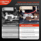 92089 Gas Valve, 10 Gallon RV Water Heater Gas Valve Fit for Dometic Atwood G10 GC10 GCH10 GH10 G16EXT GE16EXT Water Heater Parts, 92089 93870 93869 93844 OEM SVC Valves Assembly 10 Gal