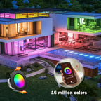 inShareplus 2 Inch Smart Recessed Lighting, WiFi Black LED Downlight 5W 120V, Dimmable RGBCW 2700-6500K Color Changing, Compatible with Alexa/Google, Ceiling Lights with LED Driver