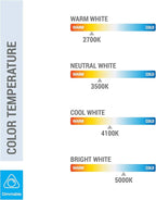 KOR (4 Pack) K22195 - PLS13W/2P/841 - Compact Fluorescent Plug-in - T4 - Single Tube - 13 Watt - 2-Pin (GX23) - 4,100 Kelvin (Cool White)