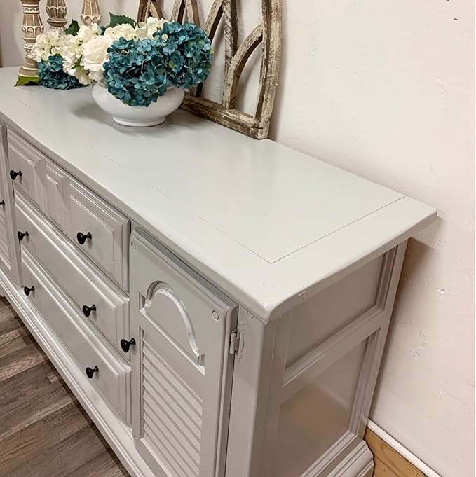 Dixie Belle Paint Company Chalk Finish Furniture Paint - Driftwood (4oz) - Matte Light Gray Chic Chalk Mineral DIY Furniture Paint