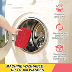 16.5 inch Reusable Mop Pads Microfiber Spray Mop Replacement Heads for Wet/Dry Mops Compatible with Bona Floor Care System (5 Pack)